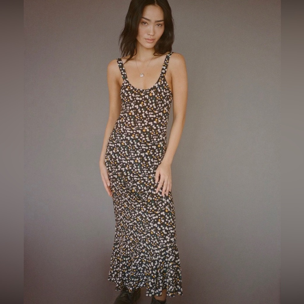 • REALISATION PAR • The Allegra - Milky Way • Small / Medium • Black Floral Maxi